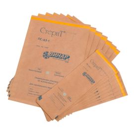 Пакеты бумажные самоклеящиеся, крафт "СтериТ", 100шт