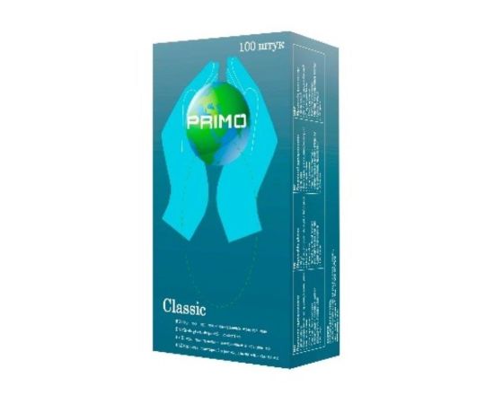 Перчатки нитриловые L Primo, черные, 100 шт/упак.